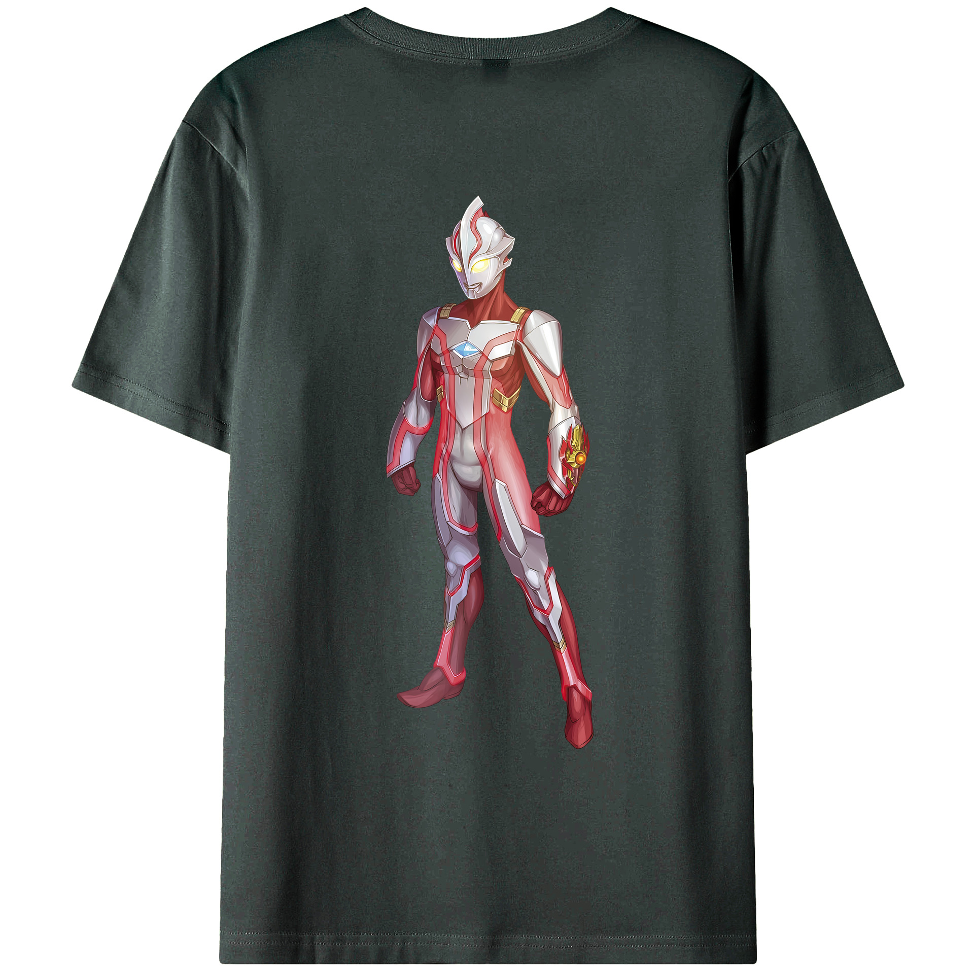 （画像用） ウルトラマン Ultraman 綿100％ メンズ半袖Tシャツ（バックプリント） 通気性